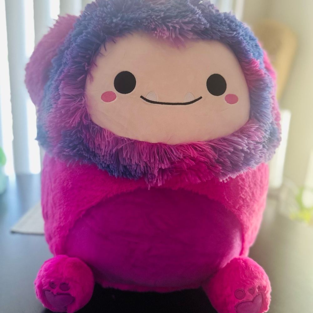 Squishmallow fuzzamallow Woxie the Bigfoot 16” NWT plush